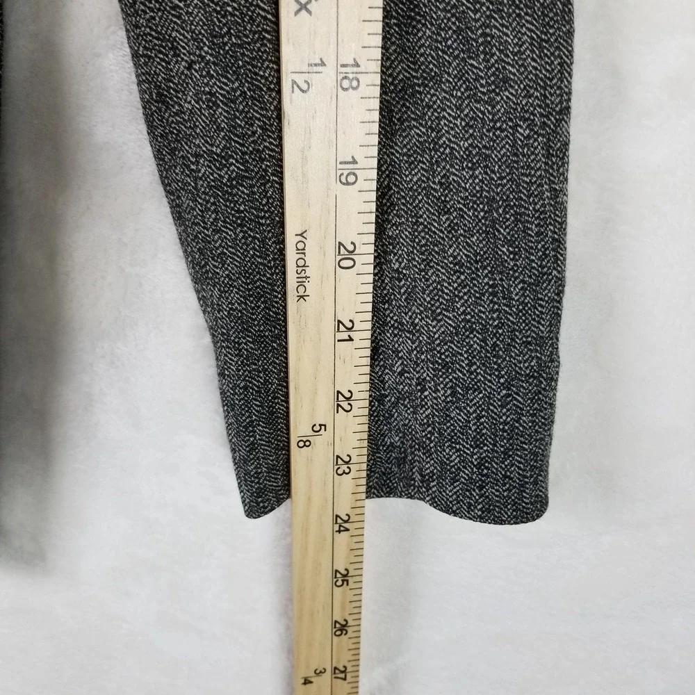 Weekend Max Mara Blazer Women Medium Grey Herringbone 3-Button Wool Blend Jacket